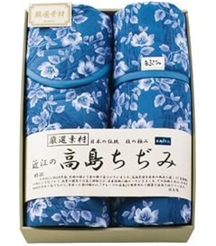 Amazon｜素材の匠 近江高島ちぢみ キルト敷パット ブルー