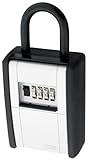 ABUS 797 C Key Safe 4-Dial Resettable Combination Key Storage Box with Shackle, Black by ABUS