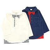 【アウトレット】 La Chiave 前あきＴシャツ(80～130cm) キムラタンの子供服 ネイビーブルー 90 ( 53304x53504-143 )