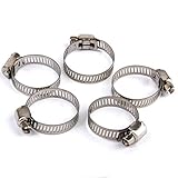 Baoblaze 10個入り　二輪車用　ステンレス鋼製　調整可能　燃料ガソリンパイプ　ホースクリップ　ステンレスバネクランプ　18-29mm 　固定ガス/水/オイルパイプのため用　