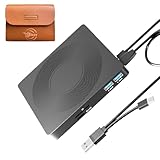 CD DVDドライブ 外付け 6in1 USB/TF/SD端子 USB3.0 Type-C Win/Mac/Linux対応 収納バッグ付き CD/DVD読取・書込み両用 薄型 ポータブル 外付けDVD/CDドライブ