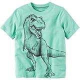 Carter's(カーターズ) ダイナソーグラフィックティ グリーン トップス半袖Tシャツ 6ヶ月【並行輸入】