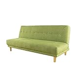 ■ソファーベッド シングル ３人掛け ファブリック クッション付き/グリーン