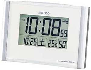 Amazon Co Jp Seiko Clock セイコークロック 目覚し時計 電波時計 ツイン パ 温度表示 湿度表示 Sq650s ホーム キッチン