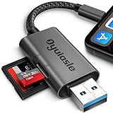 Oyuiasle SDカードリーダー、iPhone/iPad用SDカードリーダー、デュアルスロット付きUSB SDカードリーダーアダプター、iPhone デスクトップラップトップ用SDカードビューア、プラグ＆プレイ