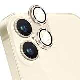 ZXZone for iPhone 17/ 16 / 16 Plus カメラフィルム アルミ合金製＋AR高透過率強化ガラス アイフォン 16 レンズ保護 カメラカバー レンズ保護 フィルム 防爆裂 ・耐衝撃・スクラッチ防止・露出オーバー防止・ケースに干涉なし(1枚) (iPhone 17/ 16 / 16 Plus, イエロー)