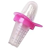 B-PING ベビー　口腔薬　薬フィーダ 幼児　赤ちゃん　おしゃぶり形 シリコン製 安全　簡単　ピンク/ブルー　10ml (ピンク)