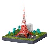 カワダ(Kawada) ペーパーナノ 360 東京タワー 7×7.1×7cm 12才以上 ペーパークラフト クラフトキット ミニチュアキット インテリア PS-03