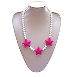 Roo Beads 'Starry' Silicone Teething Necklace for Nursing Breastfeeding Moms, Babies, Toddlers BPA-F