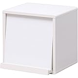 アイリスオーヤマ QR ボックス フラップ扉 幅34.4×奥行34.7×高さ34.4cm ホワイトパイン QR-34FT QR-34FT