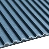 ゴムシート.com 筋入りゴムシート(灰/黒)厚さ3mm×幅1.2M×長さ1M程度