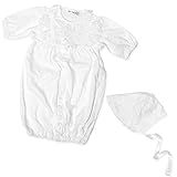 【お宮参り退院時用】ベビーセレモニードレス 帽子付き2点セット