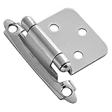 Hickory Hardware P144-26 2-3/16-Inch by 1-Inch Surface Self-Closing Hinge, Polished Chrome [並行輸入品]