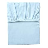 baby.e-sleep(ベビーイースリープ)ベビーダブルガーゼフィットシーツ (ブルー) 日本製 70×120cm