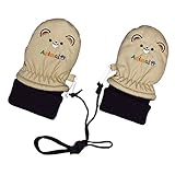 アスナロ（グローブ） スノーミトン ベビー 男の子 女の子 手袋 くま 防寒 紐付1-2才 くま