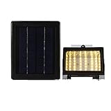 LEDソーラー投光器　高輝度LED３０球 ３W 防雨 省エネ 太陽光発電 (電球色)