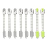 Ostekin ベビーガード はがせる キャビネットロック 長さ調整可 チャイルドロック 多目的ストッパー 8個セット