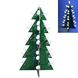 Biuuu DIYスター点滅3D LEDデコレーションクリスマスツリー電子学習キットのギフト