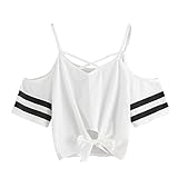 トップス Timsa レディース Tシャツ ショート丈 T-shirt v襟 セクシー インナー ストライプ 半袖 ジャージ 女性 春夏着服 吸汗速乾 上着 カジュアル 快適 オシャレ ルームウェア 