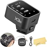 Godox X3-C TTL ワイヤレス タッチ スクリーン フラッシュ トリガー Canon EOS カメラ用、E-TTLII オートフラッシュ、3.7V 850mAh リチウムイオンバッテリー、2.4GHz ワイヤレス TCM 変換付き