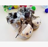 キッズ/ベビーファッション 秋冬スタイル ベビーシューズ ベビー靴 ブルー 11.5cm 【5点】