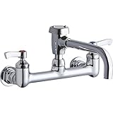 エルケイlk940vs07l2h Ada 8 "センターセット壁マウントサービスシンク蛇口with 6 – 1 / 2 " R、 1.5 GALLON PER MINUTE LK940VS07L2H 