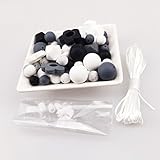 Mamimami Home 歯固め シリコーン製 授乳ジュエリー おしゃぶりホルダー　DIY ビーズ ゼント 噛がため 歯固め シリコーンバラゼント BPAフリー 「イェロー」