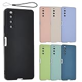Xperia 10 IV シリコン ケース Xperia10IV カバー スマホケース 薄型 保護 耐衝撃 SO-52C SO52C SOG07 エクスペリア10IV au docomo softbank UQmobile ブラック A800X10IVBK