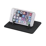 スマートフォン用車載ホルダー GPS用クリップホルダー iPhone 各種スマートフォン スマホスタンド ダッシュボード 滑り止め 水洗い可 (Size 2)