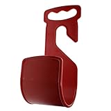 Flameer 高品質　ホースホルダー　パイプ ハンガー　ブラケット　25/50/75/100フィート適用　フレキシブル　ABSプラスチック　ガーデン ホーム　全5色選択　 - 赤