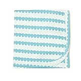 Kate Quinn Organic Receiving Blanket, Onesize (Water) by Kate Quinn Organics