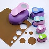 クラフトパンチ 円形 サークルペーパーパンチ 丸型抜きパンチャー ハンドメイド カード作り スクラップブック DIY用具 幼稚園 先生 オフィス 子供用色ランダム (38mm圆)