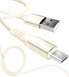 13カラー 4長さ PD急速 15W 60W 100W 100％シリコン 超高耐久 USB-A Type-C to Type-C【inklink Japan公式】充電ケーブル iPhone 充電コード USB-C 機器対応 急速充電 PC/パソコン/ノートパソコン/iPhone/iPad/Android (USB-A to Type-C 3A15W, バニラ, 1m)