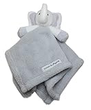 Blankets and Beyond Grey Elephant Baby Security Blanket Plush [並行輸入品]