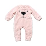 Cutelove　カーバーオール　ロンパース　毛むくじゃら　クマのデザイン　長袖　男の子　女の子　ベビー　赤ちゃん　幼児　ベビー服　秋　冬　可愛い　ファッション　素敵　カジュアル　普段着　チュチュベビ