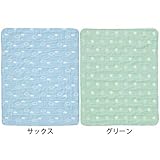 日本製 西川リビング Feribe フェリーべ ガーゼブランケット EB02 80×100cm ベビー (サックス（雲）)