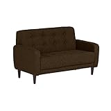 ミニソファー 2人掛け キッズソファ 布張り Gulliver 2P ダークブラウン