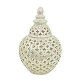 Benzara 44073魅力的なCovered Jar