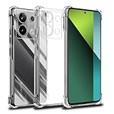 対応 Redmi Note 13 Pro 5G ケース Redmi Note 13Pro 5G クリア ケース あんしんファミリースマホ カバー TPU 保護ケース カバー背面 シェル クバー ソフト 透明シェル ンプロテクター SENXLL-Note13ProT01