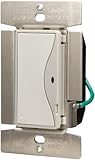 クーパー配線デバイスrf9518aw Aspire RFワイヤレスライトスイッチ単極、8-amp RF9518WS 1