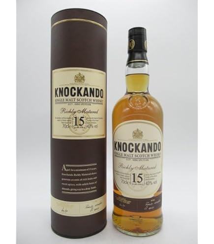 KNOCKANDO 18年 シングルモルトウイスキー 700ml レア Amazon.co.jp: ノッカンドゥ 18年 スローマチュアード シングルモルト