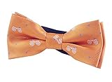 ファッションデザインさ調節可能なネックボウタイ・ボーイズ蝶ネクタイ[オレンジ]