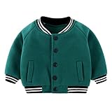 SPRMAG ジャケット ベビー 男の子 アウター 厚手 可愛い 無地 スタジャン 秋冬 新生児 保温 おしゃれ グリーン 90