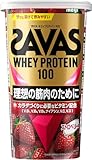 ザバス(SAVAS) ホエイプロテイン100 ストロベリー味 280g 明治