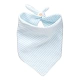 赤ちゃんの城 スタイ パステルベア　ハンカチビブ 31×31cm サックス