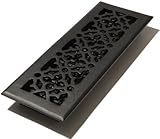 Decor Grates 2インチby 12-inchゴシックブラックアルミニウム床登録 4x14 Inch 4716450 1