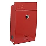 Liebe【リーベ】 ポスト 郵便受け ビヴォット レッド ダイヤル錠