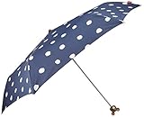 サンマルコ 折りたたみ傘 くまのがっこう ジャッキー手元 水玉総柄 折ミニ ネイビー 55cm