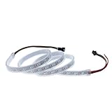 ALITOVE LEDイルミネーション LEDテープ WS2812B アドレス可能 LEDテープライト 5050 RGB SMD 1 m 60個ピクセル夢色 防水IP67 ホワイトPCB DC 5V