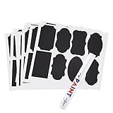 SoarUp　黒板 ラベル 　チョークボードラベル　PVC製　多機能　黒板用　88個　